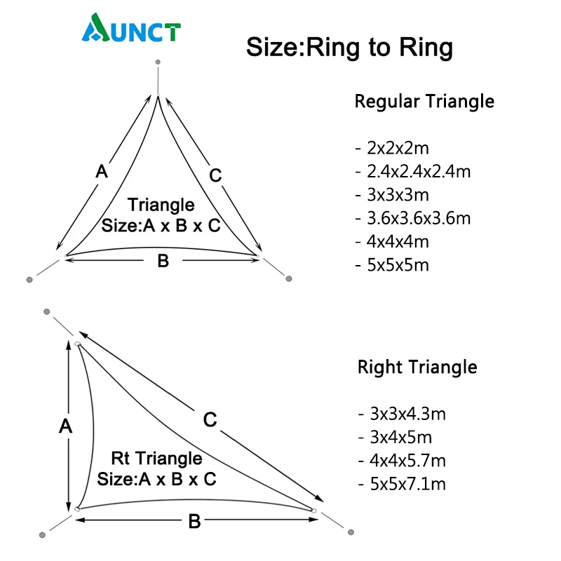 Waterproof Triangle Sunshade Protection Canopy