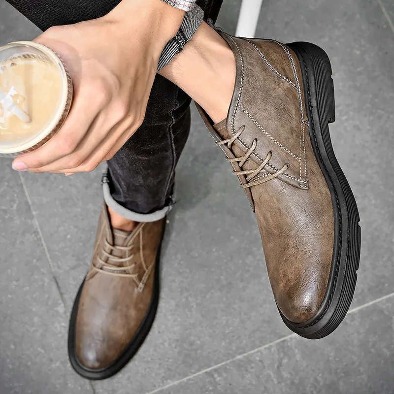 Lässige Martin-Stiefel, Schuhe für Herren, leichte Turnschuhe, Sport, Outdoor, Slip, bequem_voghion.com