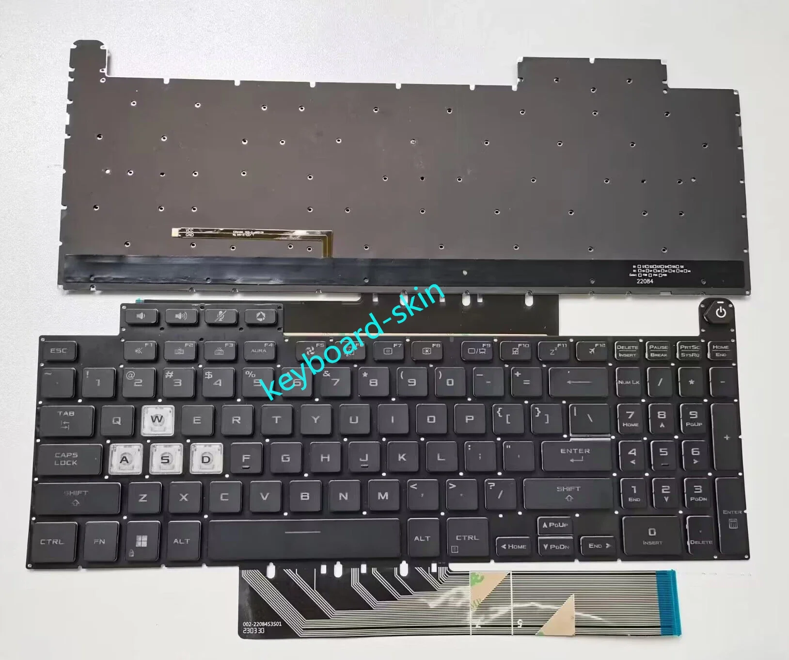 Teclado Retroiluminado Eua para Asus Tuf Gaming Fx507 Fx507z Fx507ze Fa507 Fa507r Fx517 Fx517z Fx517ze Fx707 Fx707z Fx707ze Fa707 Fa707r