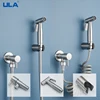 ULA Brushed Bidet Faucet Stainless Steel Handheld Bidet Sprayer Set Toilet Sprayer Bidet Faucet Single Cold Water Tap Accessory 1