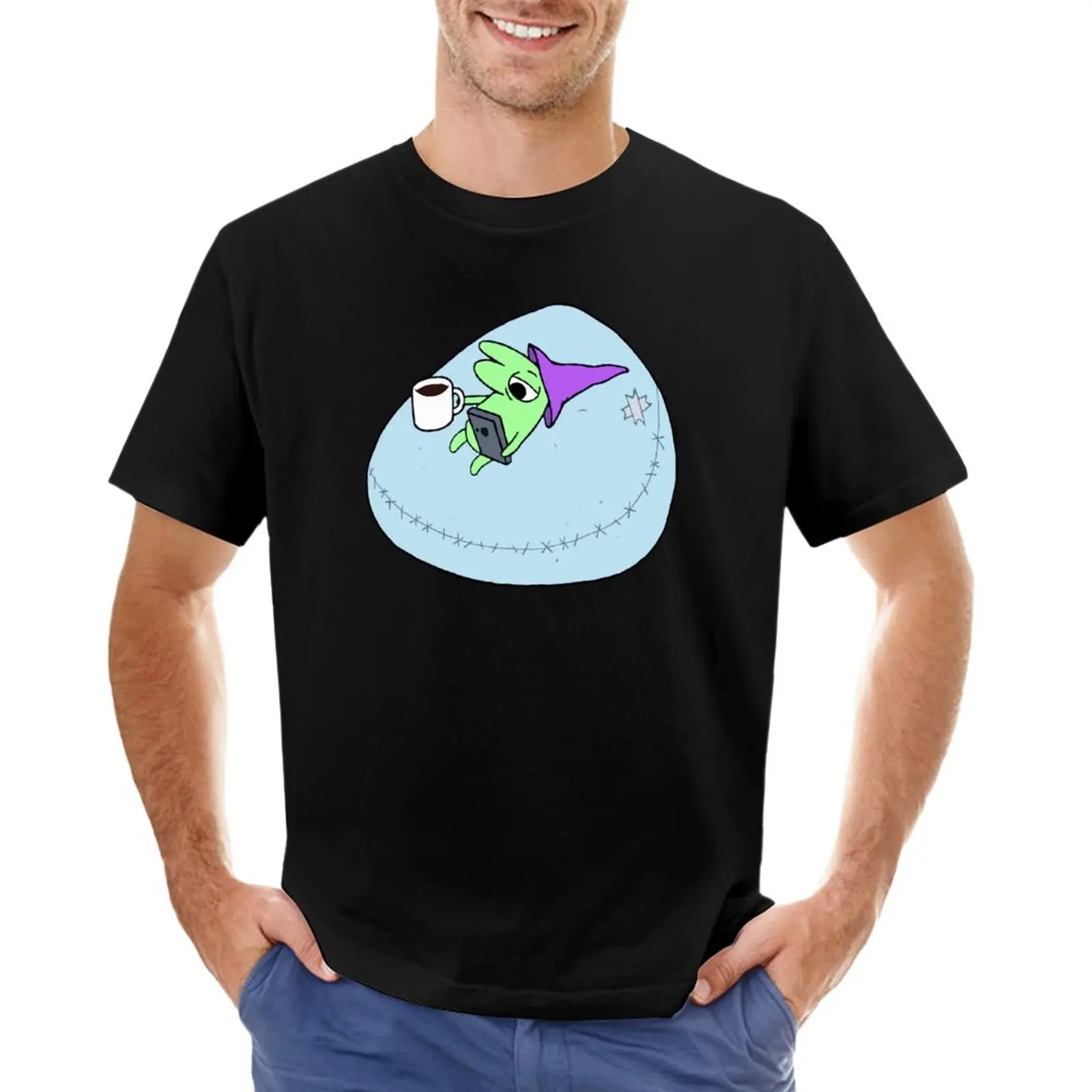 Glep On His Bean Bag Chair Smiling Friends-T-Shirt Da Bagno Per Adulti T-Shirt A Maniche Corte T-Shirt Semplici Da Uomo