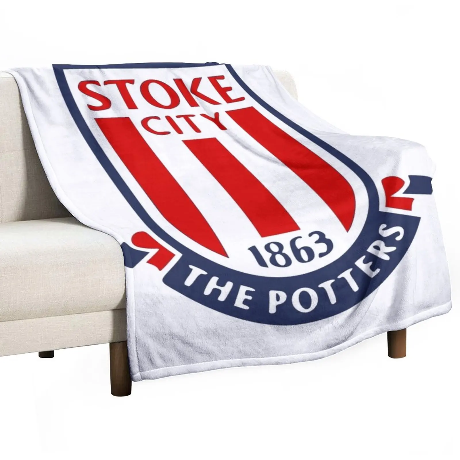 

stoke city logo Throw Blanket Thermal Blanket Blankets Sofas Of Decoration