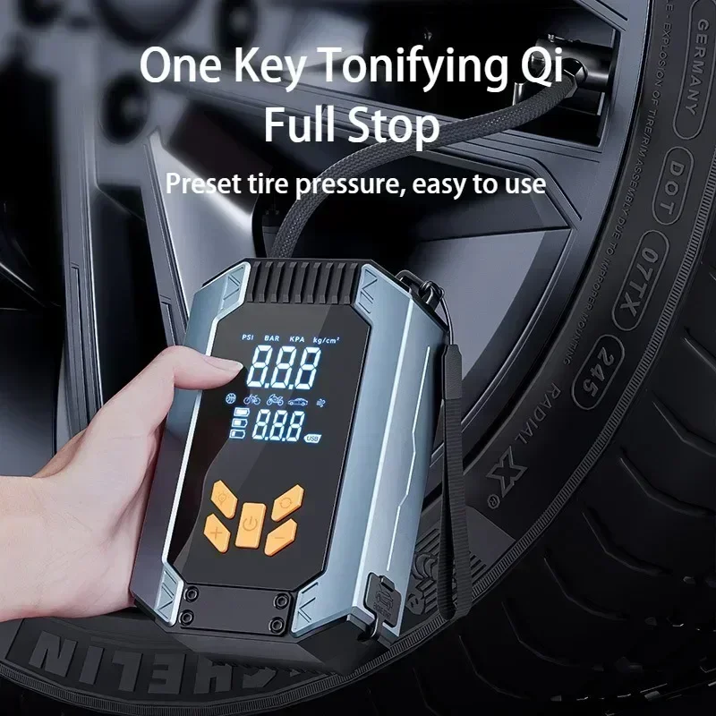 4 in 1 car jump starter jump starter Car Tyre Inflator Inflatable Pump Electric Pump Car Jump Starter Battery Starting Portable Air Compressor Emergency Power