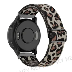 Bohemian Elastic Shiny Watch Strap, 20mm/22mm Bracelet Band for 22mm watch band (Leopard print 16)