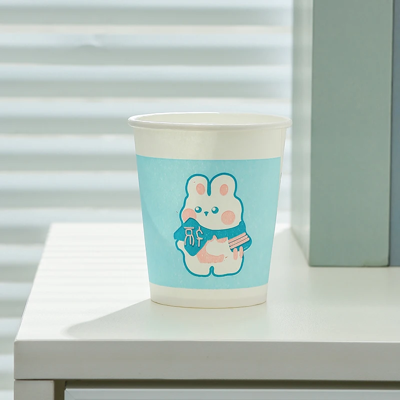 50 PCS Home & Office Thickened Disposable Paper Cups, Simple Style, Ideal for & Bulk Purchasing
