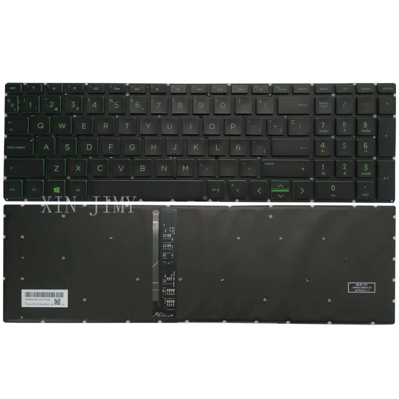 Клавиатура KBHUB для ноутбука HP Pavilion GAMING 15-CX TPN-C133 15-DK 15T-DK TPN-C141 15-EC TPN-Q229 17-CD TPN-C142 16-A