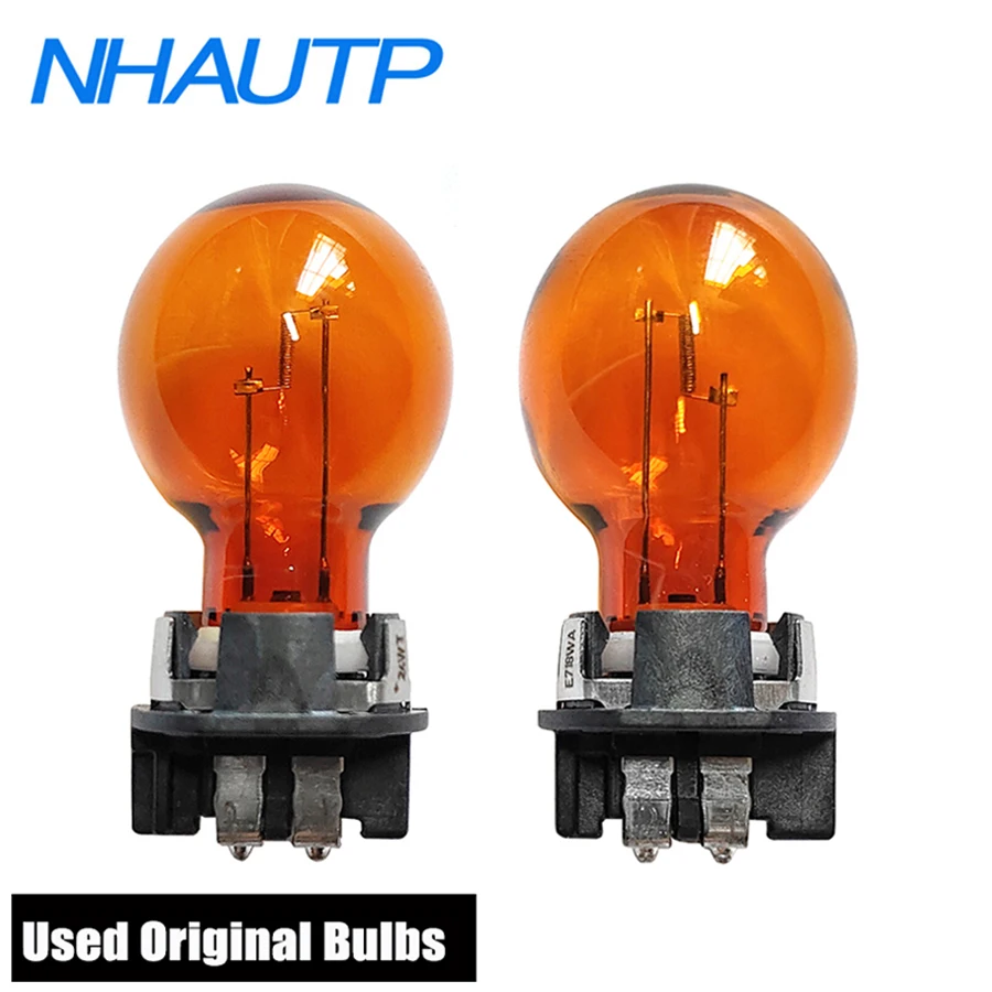 Nhautp 1 Paio Usato Lampadine Originali Ambra Pwy24W Per Audi A3 A4 A5 Q3 Q7 Vw Golf Cc Mk7 Indicatori Di Direzione Anteriori Wp3.3X14.5-4 Lampada