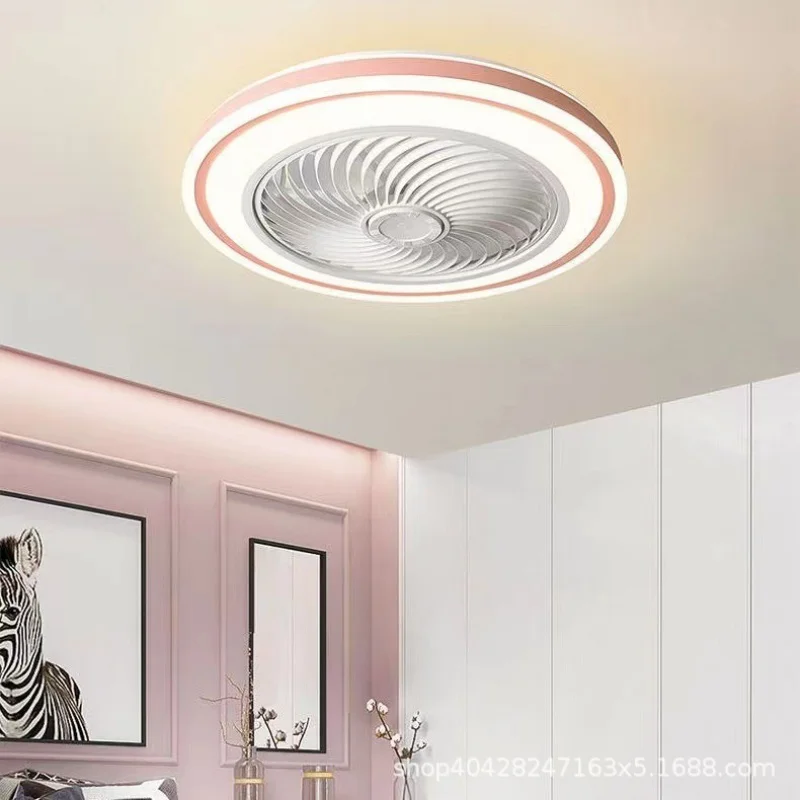 LED Ceiling Fan Lamp Modern Simple Bedroom Dining Room Ultra-Thin Integrated Household