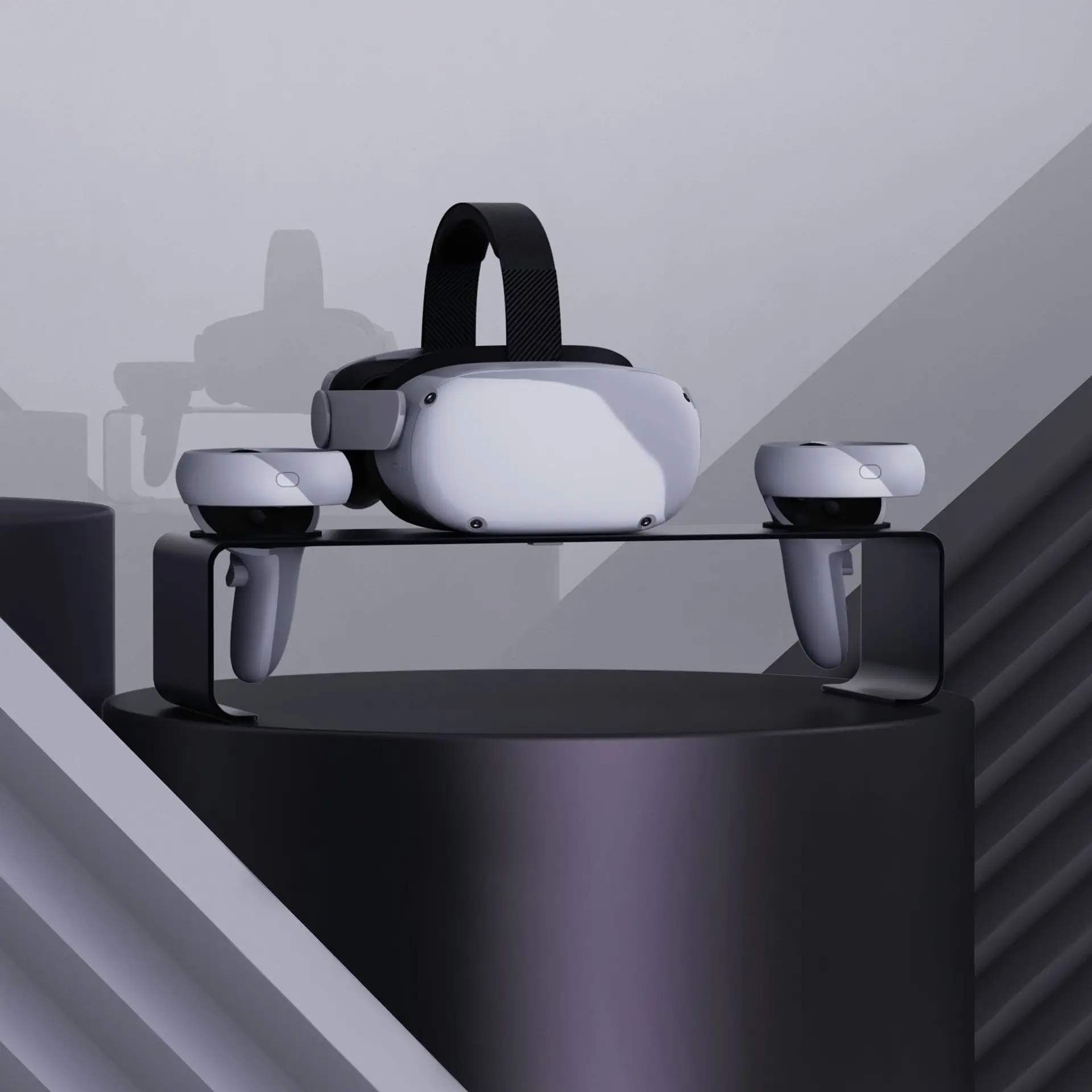 Metal VR Stand For Oculus Quest 2 VR Glasses Display Holder Controller Desktop Base Storage Mount For Oculus Quest 2 Accessories