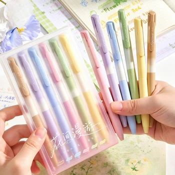 6 pezzi/set di penne gel colorate per libri da colorare, disegni, doodle, artigianato, scrapbooking, journaling, agenda, forniture per ufficio e scuola, regalo