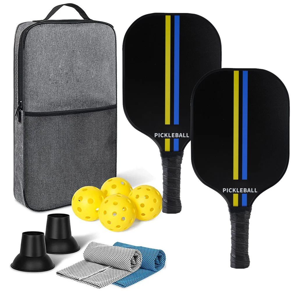 

Carbon Fiber Pickleball Paddles Set-USAPA Approved Pickle Ball Rackets Comfortable Grip, Great Control Racquet for Men Women