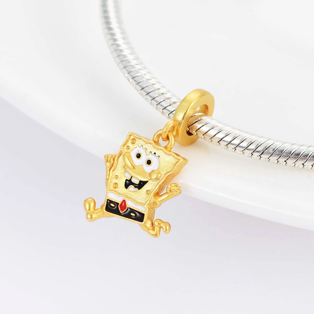 925 sterling silver Disney Donald Duck Minnie Mickey Pendant Charms Beads Fit Original Pandora Bracelet DIY Jewelry