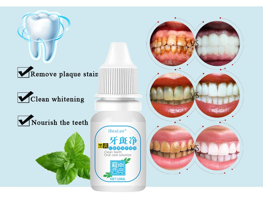 Teeth Whitening Essence Serum Powder Clean Oral Hygiene Whiten Teeth Remove Plaque Stains Fresh Breath Oral Hygiene Dental Tools