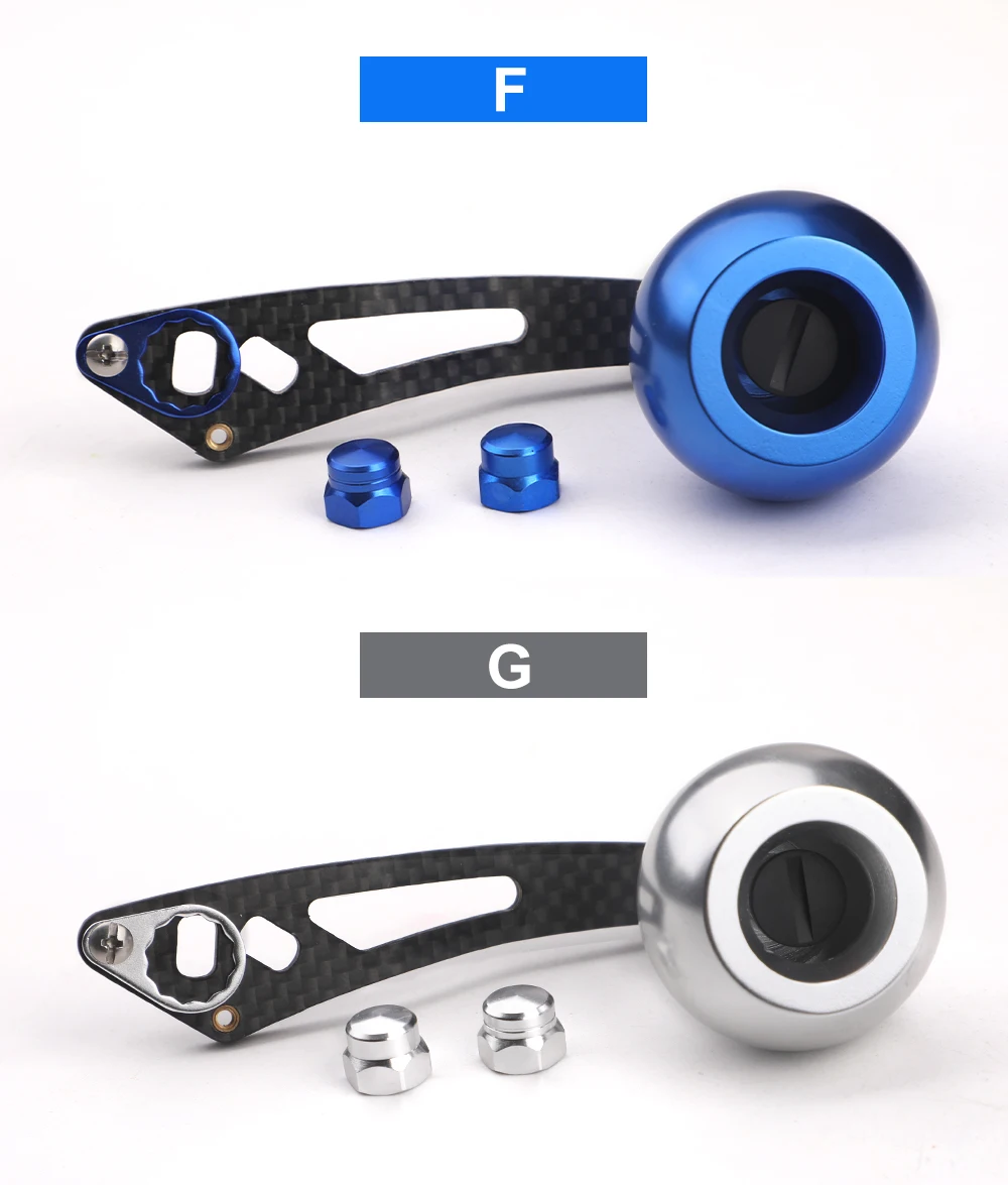 ROLLFISH Angelrollengriff, Kipphebel, Kohlefaser, leicht, 28 g, ergonomisches Design, mehrfarbig, Angelwerkzeuge, Zubehör – Detail 15