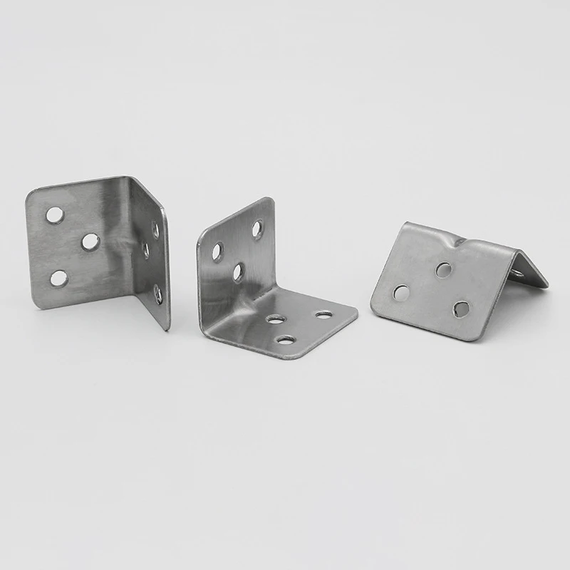 10/20Pcs Stainless Steel Angle Bracket 90 Degree Wood Furniture Bedframe Cabinet