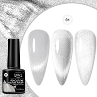 VOKY 7ML Crystal Cat Eye Gel Polishing Glitter Translucent Color Magnetic nail polish Salon DIY at home, gift for women 2