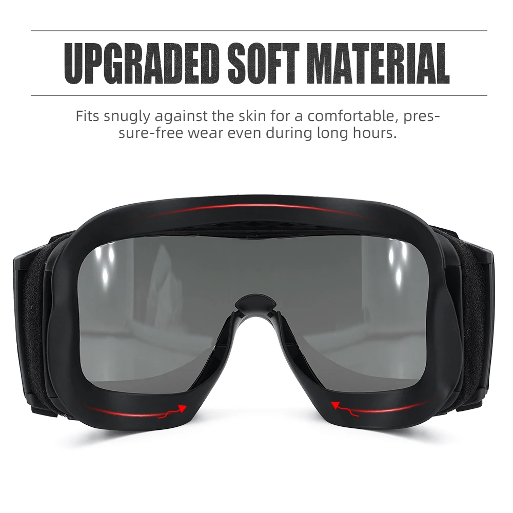 High Impact Resistant Tactical Protective Goggles with 2.5 mm Thick Protective Lens protective goggles