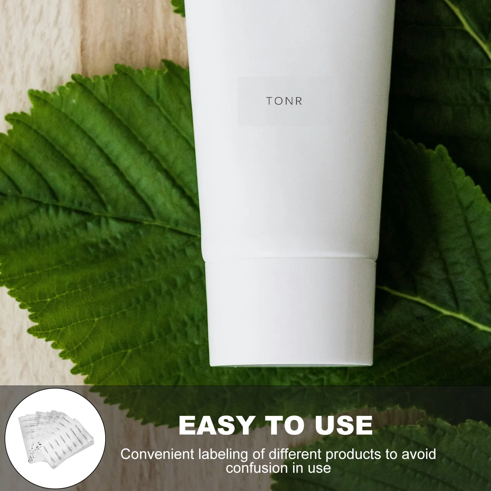 50Pcs 여행용 병 라벨 스티커 방수 이동식 욕실 정리용 세면용품 샴푸 스킨케어 병