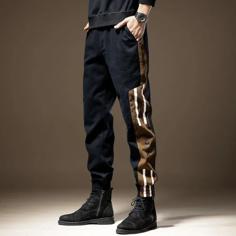 

Cargo Pants for Men Y2k Harajuku Trousers Man Clothing Big Size Casual Long Fashion Fishing Slim Stacked Stripe Joggers Large