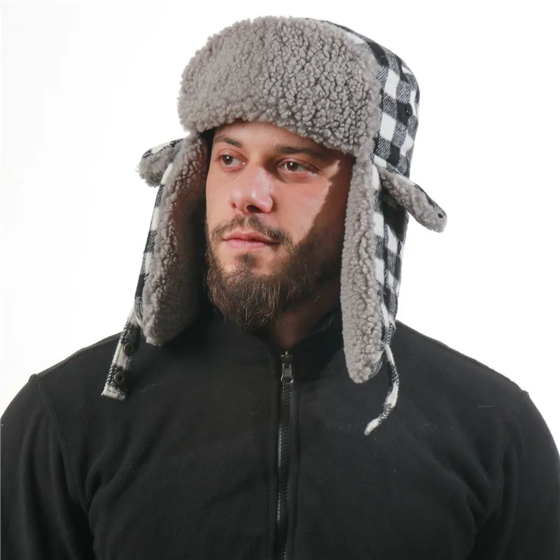 New Pilot Outdoor Ski Russian Hat For Women's Ushanka Warm Winter Cap