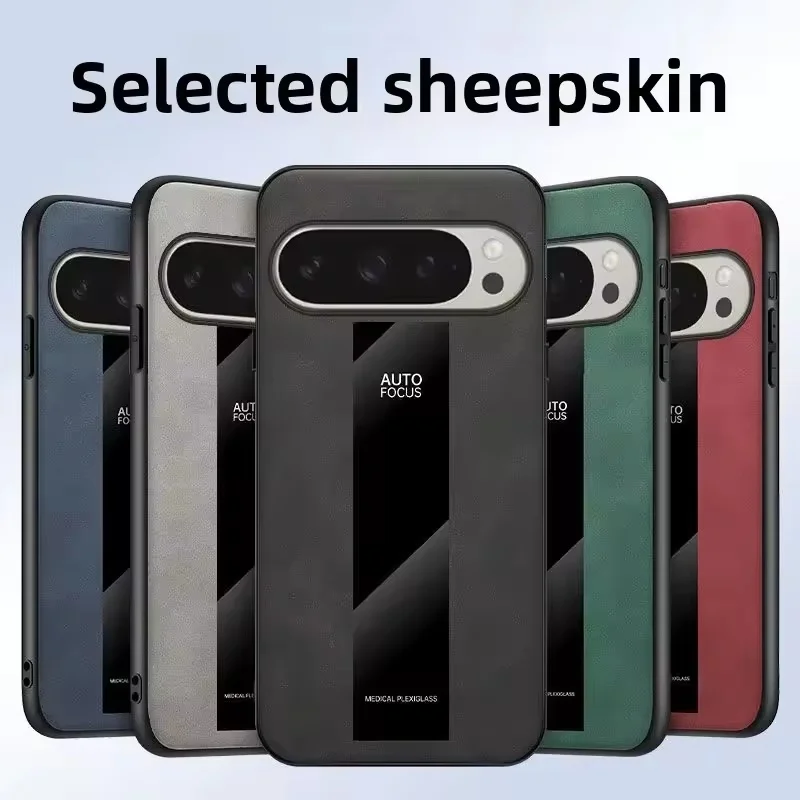 Luxury Sheepskin PU Leather Business Matte Shockproof Phone Case