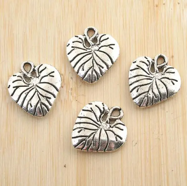 

20pcs 16*15MM Tibetan Silver Alloy Charm Heart Shaped Pendant G1188