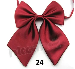 Burgundy Satin Bow Tie - Elegant and Classic Adjustable Fashion Accessory (Burgundy)