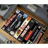 Horror Movie Themed Rug Nostalgic Retro Style Rug Vhs Case Themed Horror Rug Home Theater TV Room Decoration Carpet Boy room Mat 1