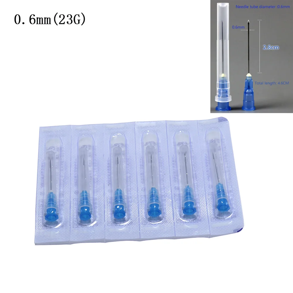 100pcs/Bag  Needle Tip Clear Cap Transparent Syringe Glue Application Tool