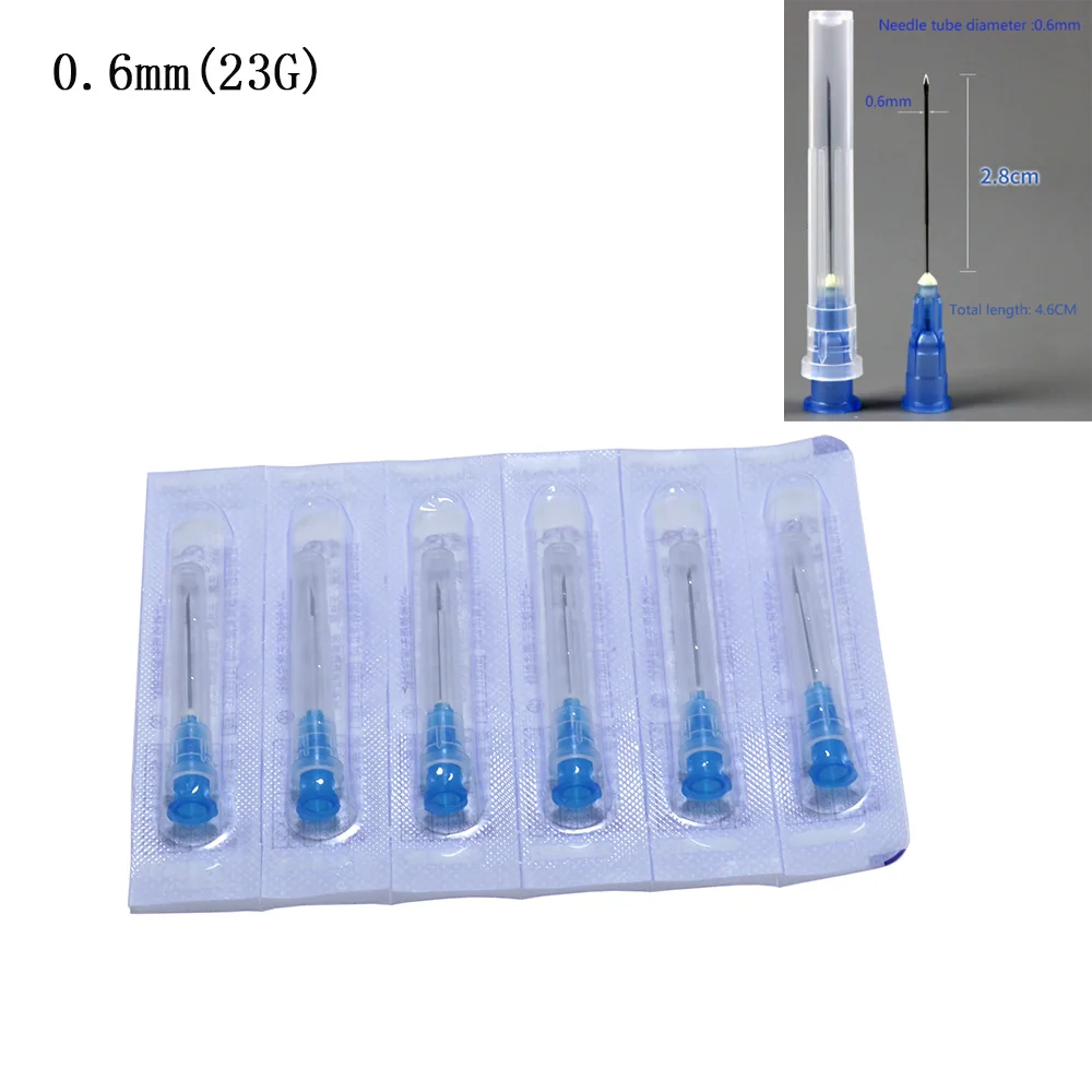 100pcs/Bag Needle Tip Clear Cap Transparent Syringe Glue Application Tool