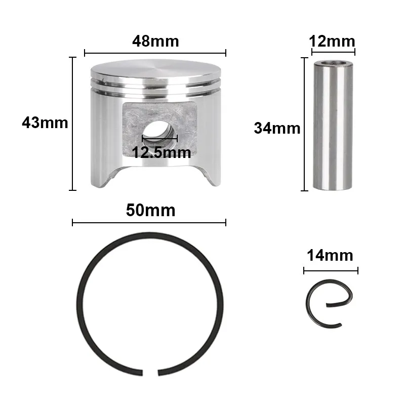 CMCP 48mm Piston Ring Kit With 2 Rings For Husqvarna 365 365XP 365 Special 365 EPA Chainsaw Spare Parts 2