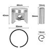 CMCP 48mm Piston Ring Kit With 2 Rings For Husqvarna 365 365XP 365 Special 365 EPA Chainsaw Spare Parts 2