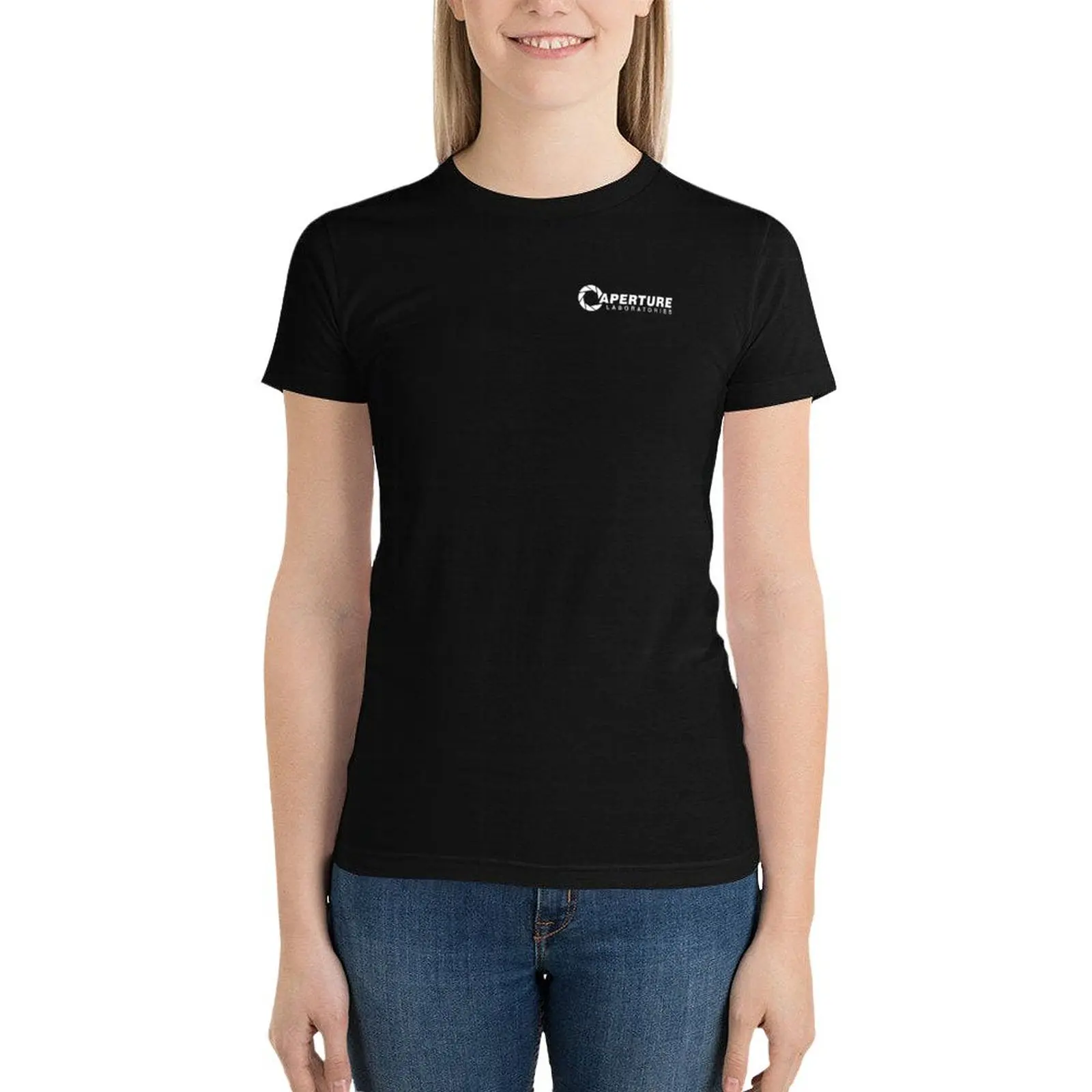 Aperture Labs Logo T-Shirt female oversized vintage clothes Blouse t-shirt dress for Women graphic