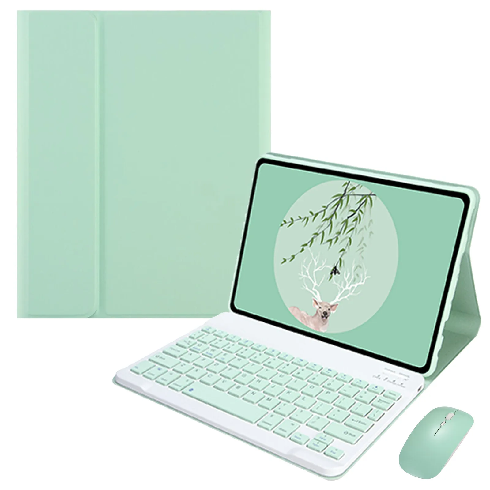 Rato do Teclado sem Fio Bluetooth para a Almofada Realme 2023 10.4 Polegada Rmp2102 Rmp2103 Embalagem Capa Case do - Imagem 2