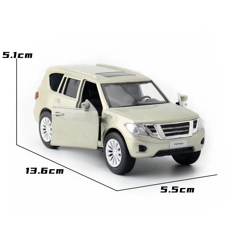 

JKM 1:36 Patrol Y62 Off-road vehicle Alloy Diecast Car SUV Model Toy With Pull Back For Children Gifts Toy Collection