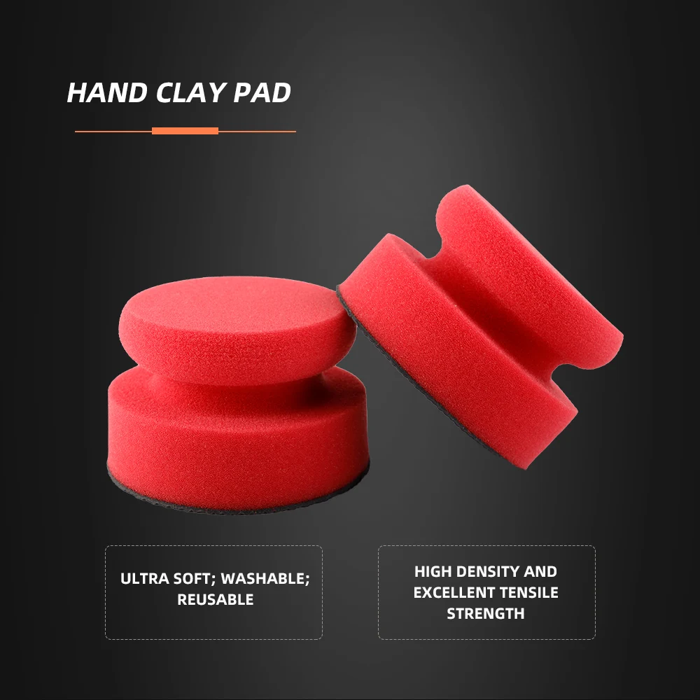SPTA Synthetic Clay Bar Ball Clay Bar Block Hand SpongePad For Car Detailing Magic Car Pad Cleaning Wax Polish Pad Tool