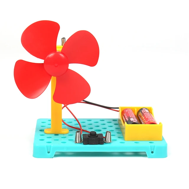 Kids DIY Mini Model w/ Fan Physics Electrical Experiment Toy