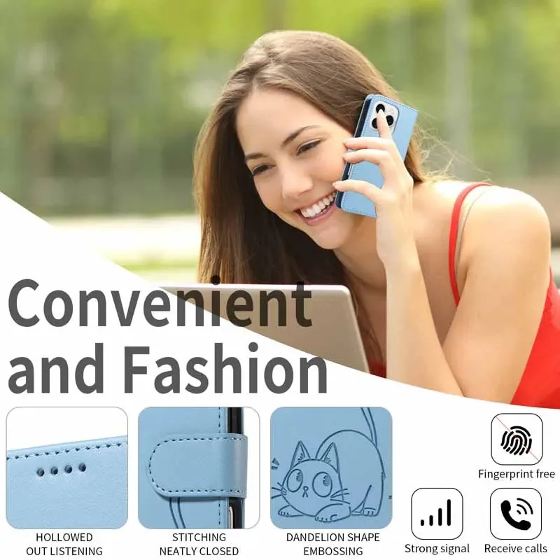 Luxurious Leather Wallet Case with Flip Card Stand and Book Cover Design