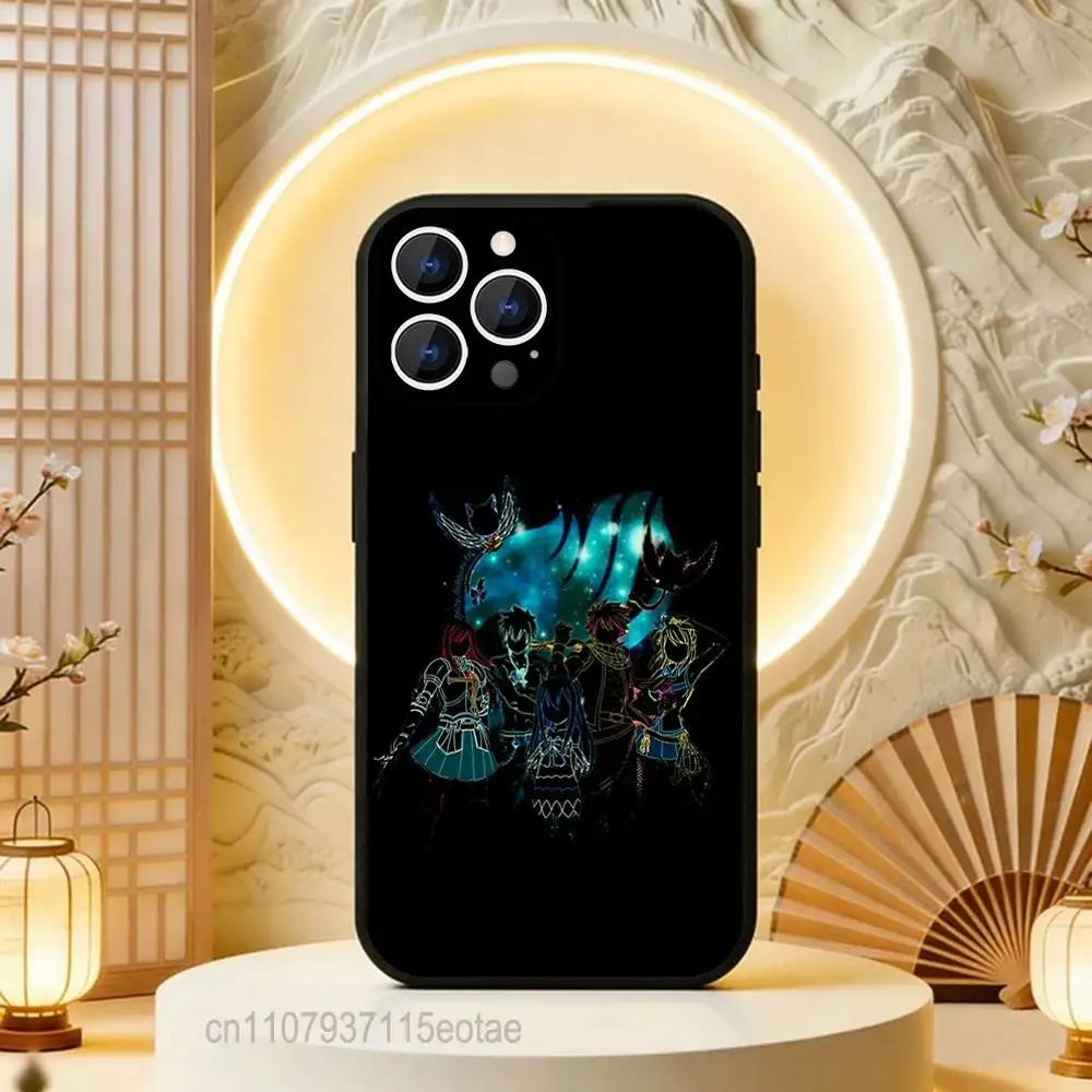 Anime Fairy Logo Black Protective Phone Case