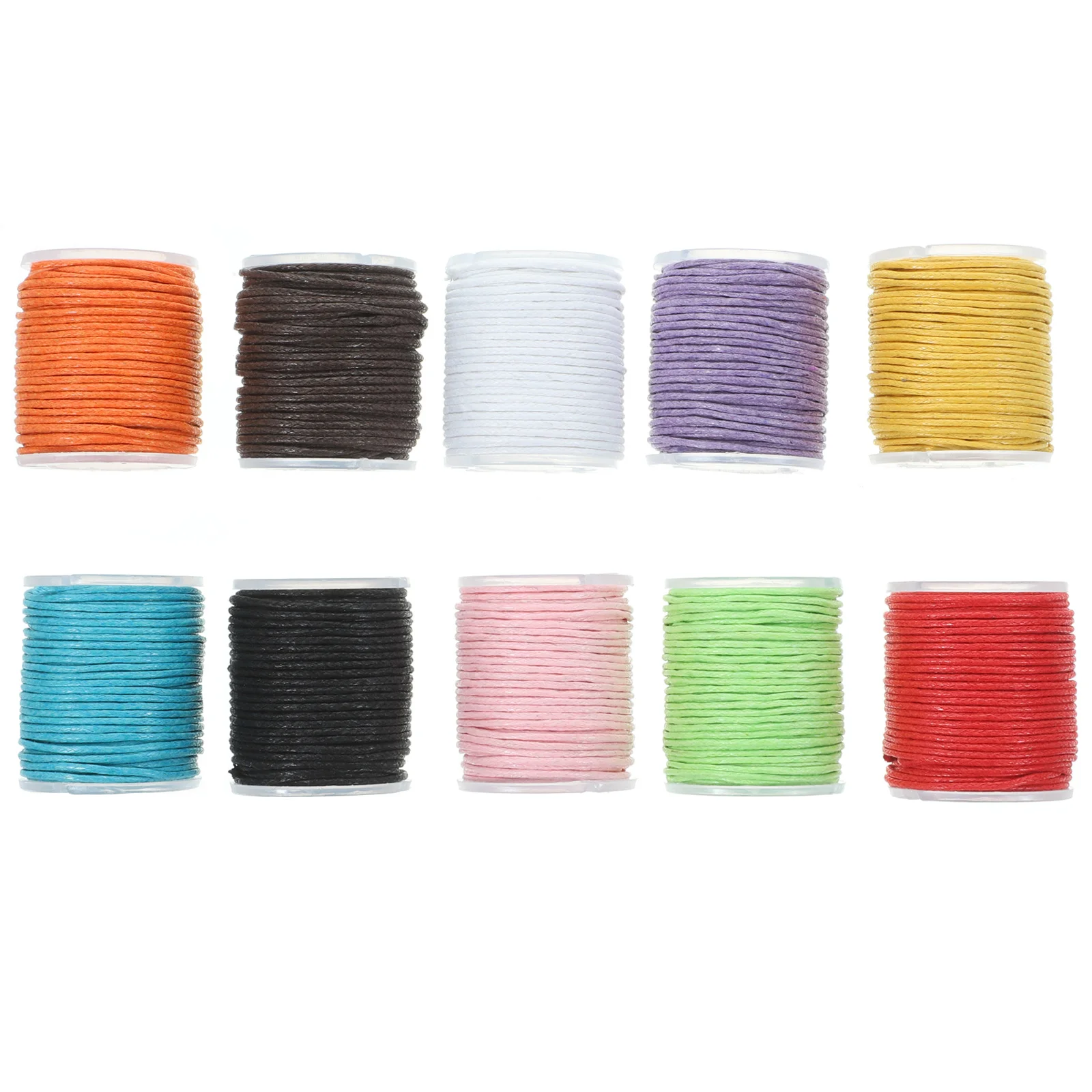 

10 Rolls Bracelet String 1Mm Waxed Cotton Cord DIY Wax Thread 10M Length Jewelry Craft Making 10 Colors