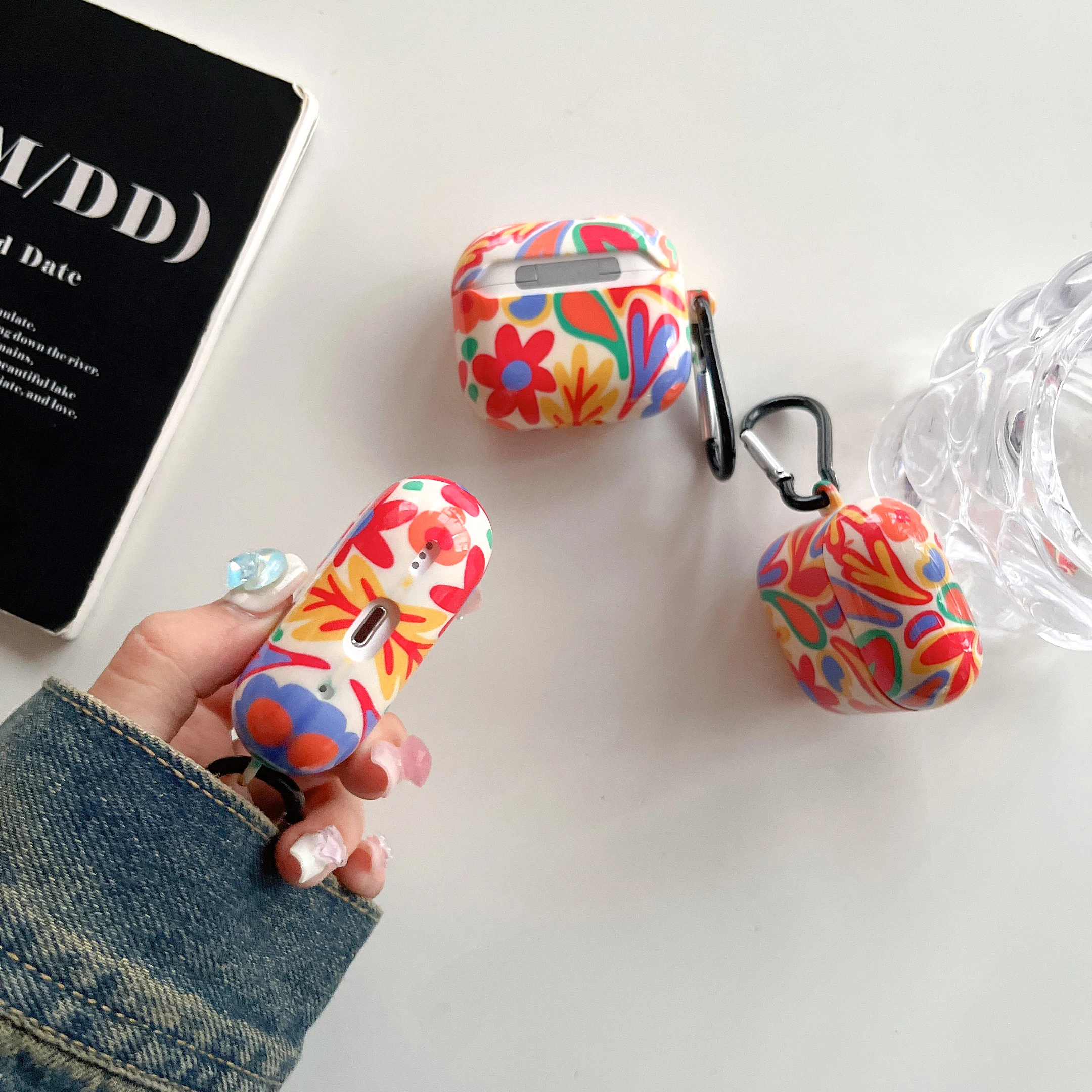 Colorful Flowers Case for AirPods