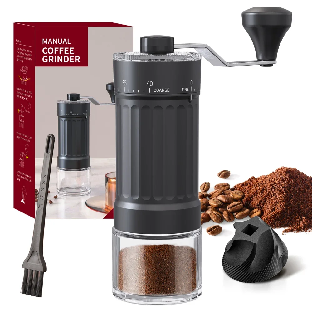 Premium Manual Coffee Grinder with 40-Gear Adjustable Ceramic Grinding Core