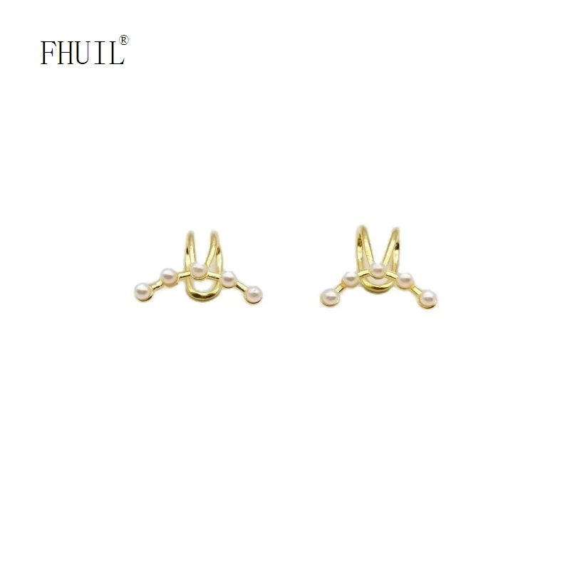 

Gorgeous Pearl Clip Earrings For Women Unique Sweet Earring Korean Design Style Fashion Jewelry 2023 Trend Wedding Accessories