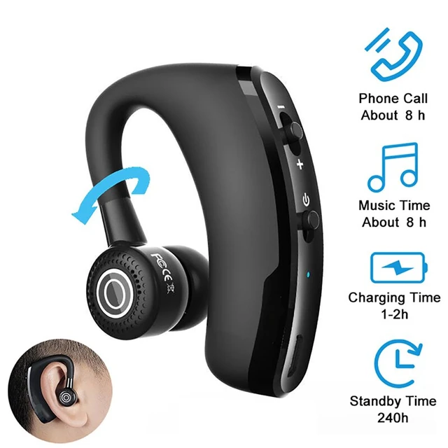 Auriculares inalámbricos con Bluetooth, audífonos pequeños con cancelación  de ruido, estéreo, versión en inglés - AliExpress