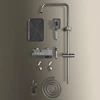 Bathroom Shower Set with LED Display Piano Keys Bath Shower Rain Shower Complete Bathroom Accessories 3