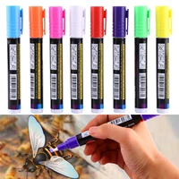 1Pc Multi-color Queen Bee Marker Pen 13.5cm Waterproof Highlighter Marks Pen Smooth Writing Precision Nib Design Beekeeping Tool 1