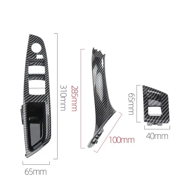 BMW F10/F11 LHD 차량용 내구성 있는 탄소 섬유 도어 핸들