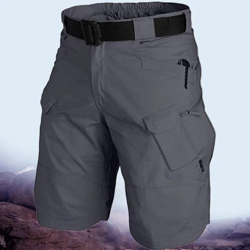 

2023 Upgraded Waterproof Tactical Shorts men-s-bottoms Gray