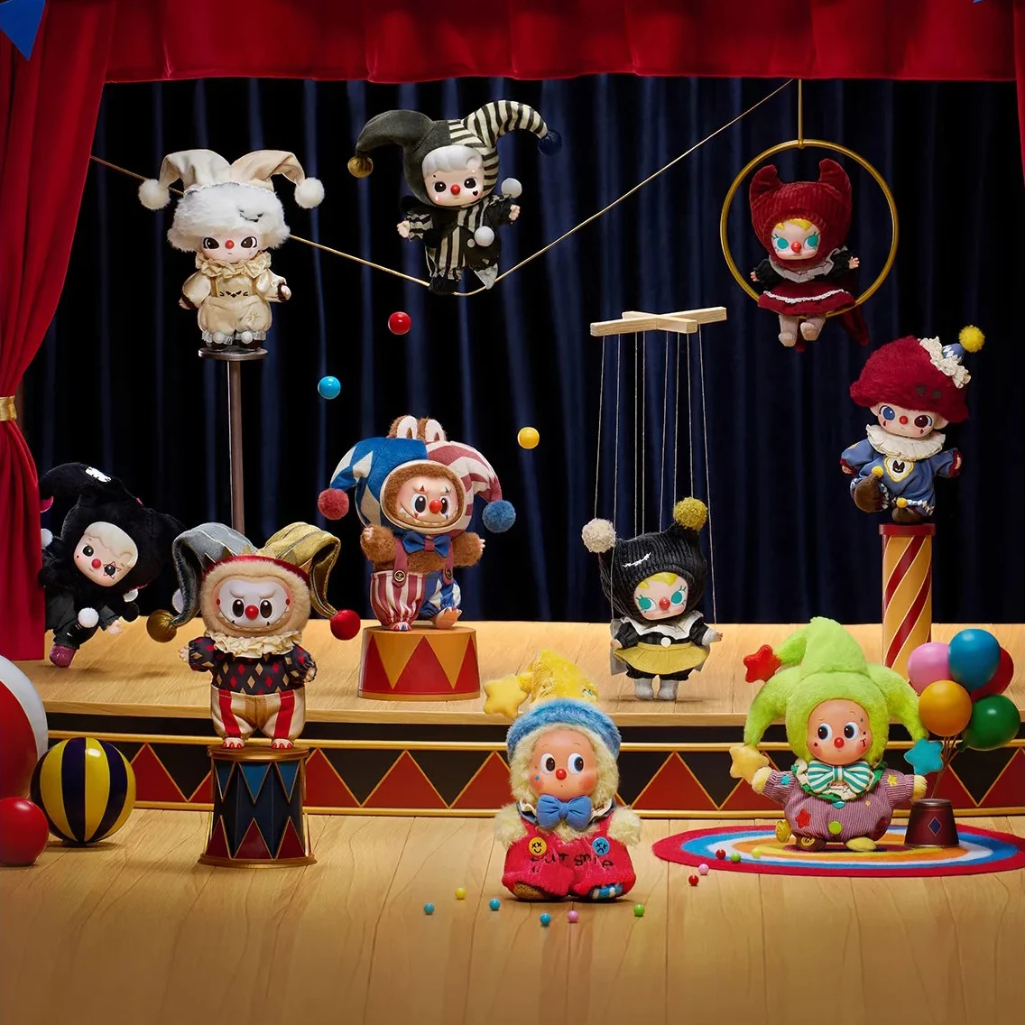 ぬいぐるみ POP MART WHY SO SERIOUS LABUBU Genuine POP MART WHY SO SERIOUS Series Vinyl Plush Blind Box