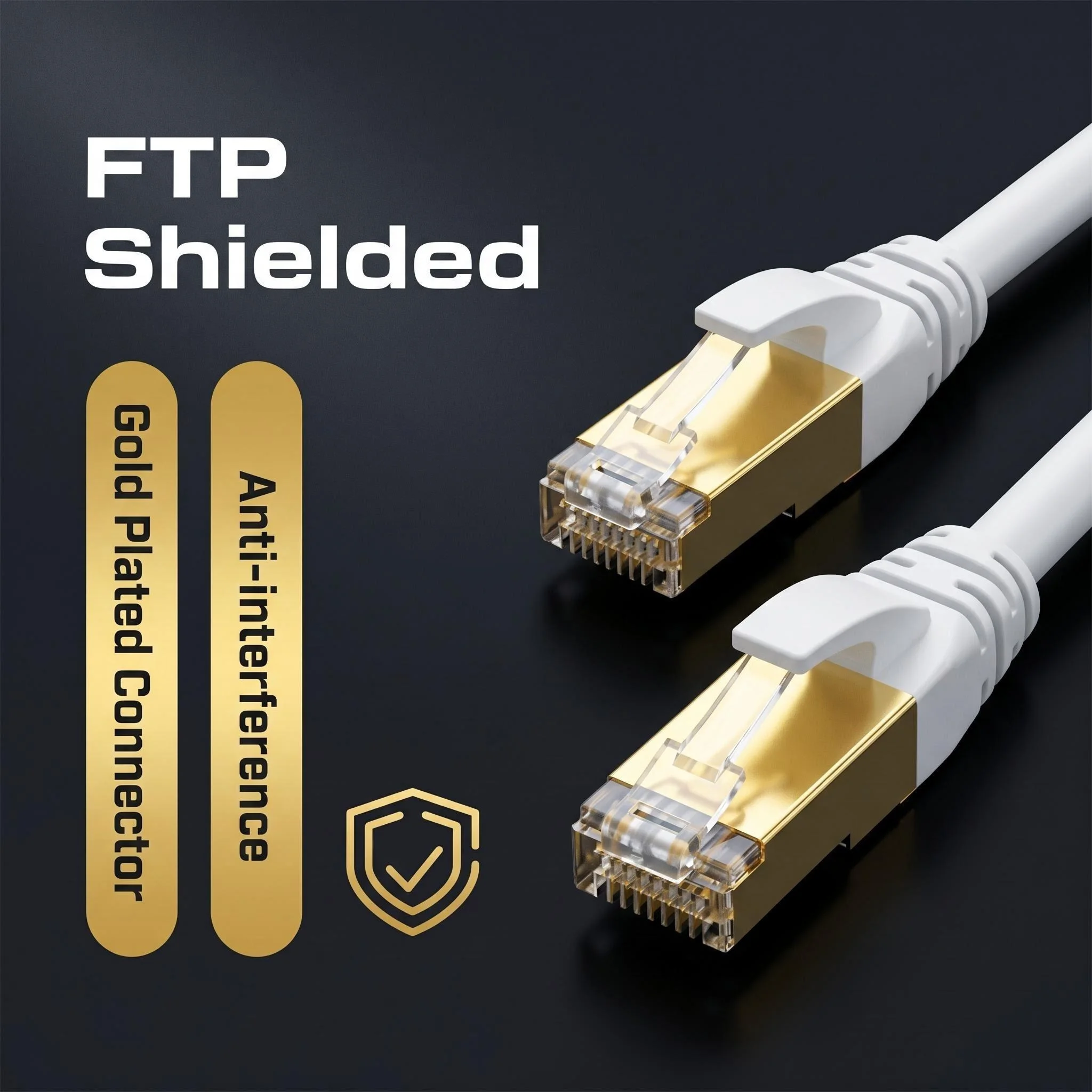 이더넷 케이블 Cat 6 FTP 1000Mbps 네트워크 케이블 컴퓨터 라우터 모뎀용 Rj45 커넥터 0.5-50M